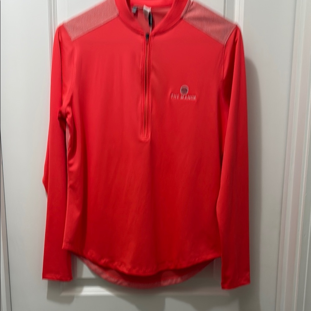 Under Armour Coral Quarter-Zip Long-Sleeve Performance Top The Manor golf course